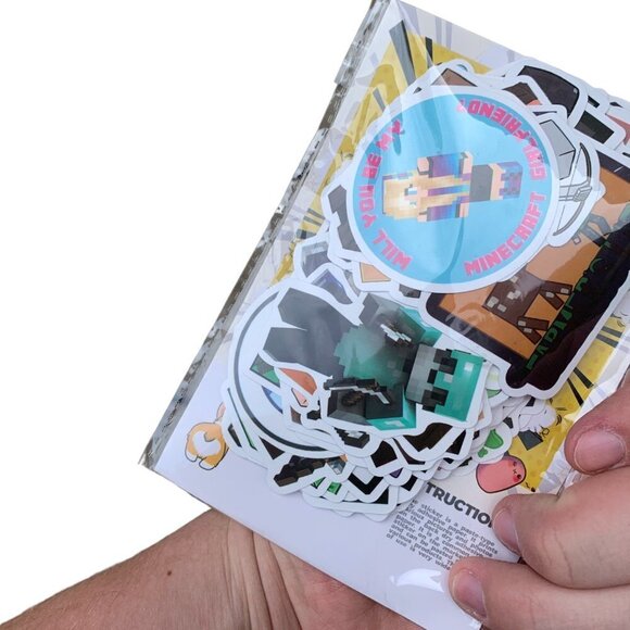 PACK of 100 Vinyl Minecraft Stickers - Picture 4 of 5